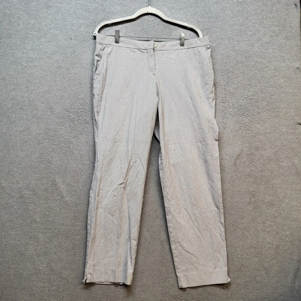 Etro Men Pants 46 Gray Striped Dress Pants 28